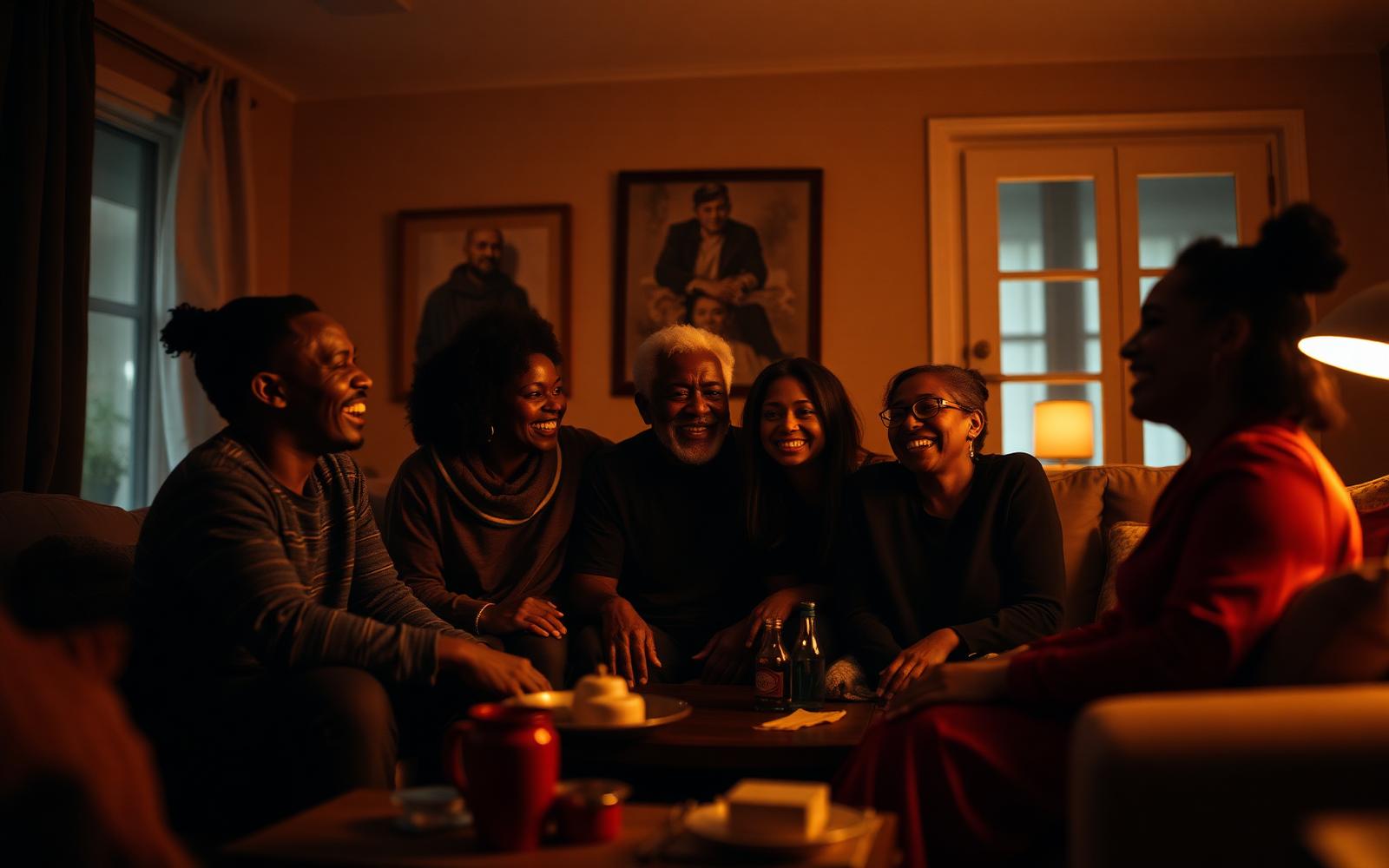 Family playing CHUHET together